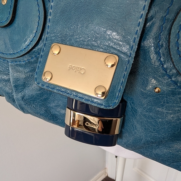 Authentic Original Chloé Paddington Cadena Padlock & Key Boston Satchel - Picture 6 of 16